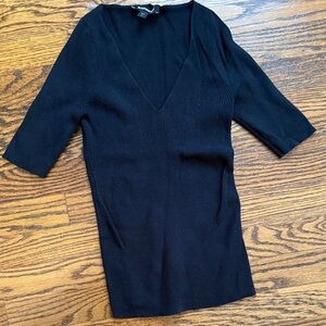 Express- black V-Neck Women's Sweater